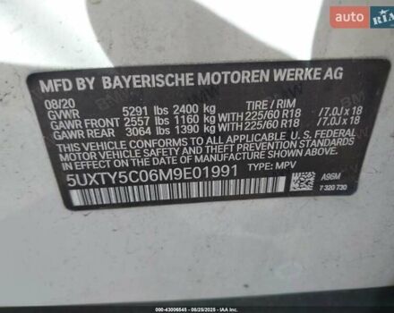 Білий БМВ Х3, об'ємом двигуна 2 л та пробігом 131 тис. км за 14050 $, фото 13 на Automoto.ua