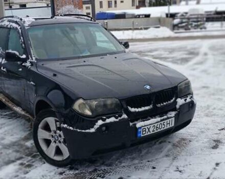 Черный БМВ Х3, объемом двигателя 3 л и пробегом 365 тыс. км за 6900 $, фото 1 на Automoto.ua