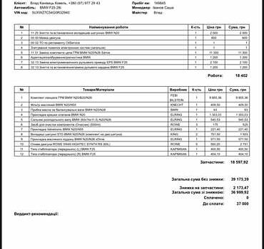 Черный БМВ Х3, объемом двигателя 2 л и пробегом 150 тыс. км за 14500 $, фото 29 на Automoto.ua