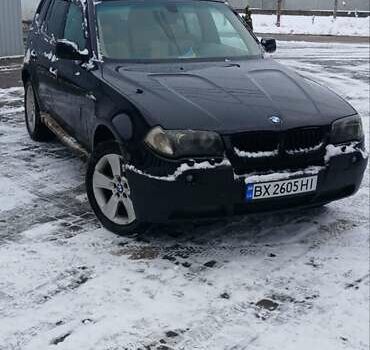 Черный БМВ Х3, объемом двигателя 3 л и пробегом 365 тыс. км за 6100 $, фото 1 на Automoto.ua