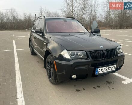 Черный БМВ Х3, объемом двигателя 3 л и пробегом 221 тыс. км за 9500 $, фото 1 на Automoto.ua