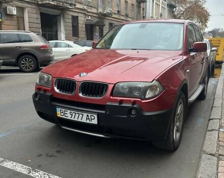 Красный БМВ Х3, объемом двигателя 3 л и пробегом 210 тыс. км за 9000 $, фото 1 на Automoto.ua