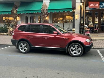 Красный БМВ Х3, объемом двигателя 3 л и пробегом 210 тыс. км за 9000 $, фото 1 на Automoto.ua
