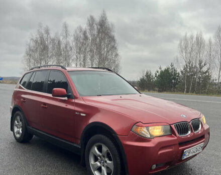 Красный БМВ Х3, объемом двигателя 3 л и пробегом 370 тыс. км за 9500 $, фото 1 на Automoto.ua
