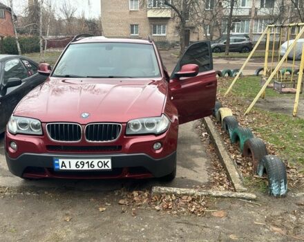 Красный БМВ Х3, объемом двигателя 3 л и пробегом 150 тыс. км за 9500 $, фото 1 на Automoto.ua