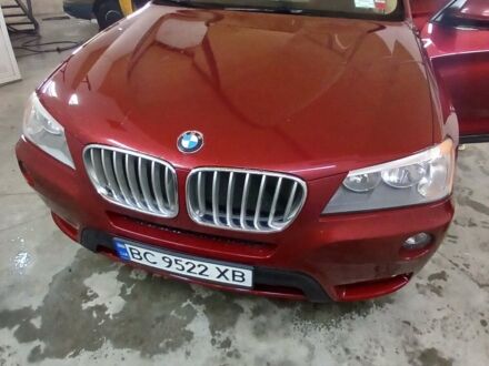 Красный БМВ Х3, объемом двигателя 2 л и пробегом 348 тыс. км за 12100 $, фото 1 на Automoto.ua