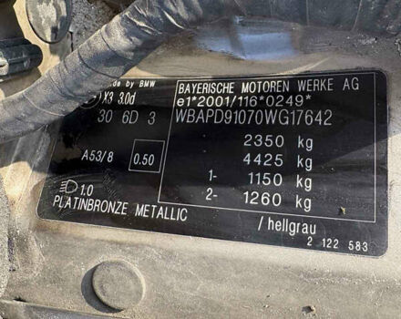 БМВ Х3, об'ємом двигуна 3.01 л та пробігом 525 тис. км за 9300 $, фото 13 на Automoto.ua