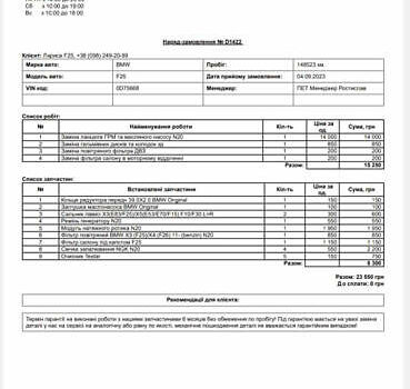 БМВ Х3, об'ємом двигуна 2 л та пробігом 160 тис. км за 21500 $, фото 23 на Automoto.ua