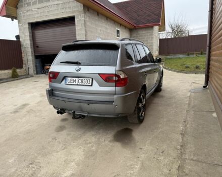 Серый БМВ Х3, объемом двигателя 3 л и пробегом 280 тыс. км за 6000 $, фото 3 на Automoto.ua