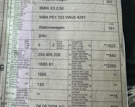 Серый БМВ Х3, объемом двигателя 2 л и пробегом 254 тыс. км за 11500 $, фото 128 на Automoto.ua