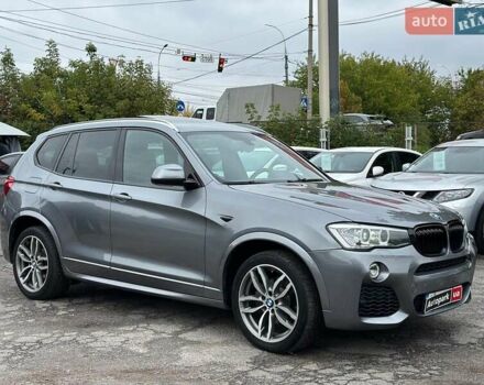 Серый БМВ Х3, объемом двигателя 3 л и пробегом 156 тыс. км за 20990 $, фото 1 на Automoto.ua