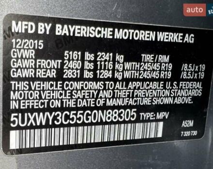 БМВ Х3 2015 в Виннице на Automoto.ua Серый БМВ Х3, объемом двигателя 2 л и пробегом 91 тыс. км за 22600 $, фото 40 на Automoto.ua