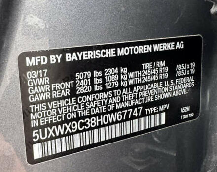 Серый БМВ Х3, объемом двигателя 2 л и пробегом 187 тыс. км за 15999 $, фото 28 на Automoto.ua