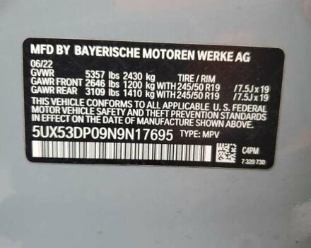 Сірий БМВ Х3, об'ємом двигуна 2 л та пробігом 48 тис. км за 18500 $, фото 12 на Automoto.ua