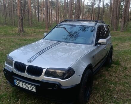Серый БМВ Х3, объемом двигателя 3 л и пробегом 357 тыс. км за 8500 $, фото 1 на Automoto.ua