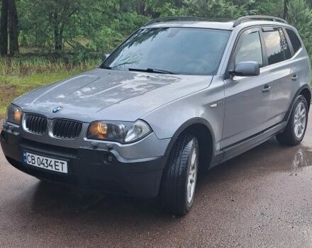 Серый БМВ Х3, объемом двигателя 3 л и пробегом 324 тыс. км за 6890 $, фото 1 на Automoto.ua