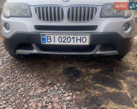 Серый БМВ Х3, объемом двигателя 3 л и пробегом 248 тыс. км за 7300 $, фото 1 на Automoto.ua