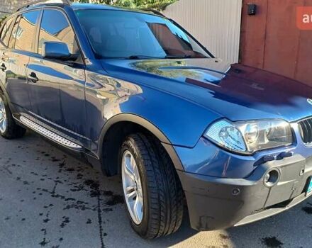 Синий БМВ Х3, объемом двигателя 3 л и пробегом 302 тыс. км за 10000 $, фото 2 на Automoto.ua