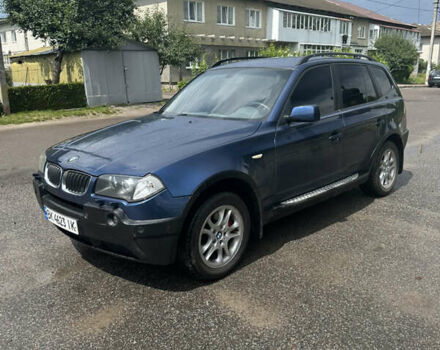 Синий БМВ Х3, объемом двигателя 2.5 л и пробегом 200 тыс. км за 6800 $, фото 3 на Automoto.ua