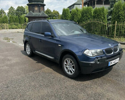 Синий БМВ Х3, объемом двигателя 2.5 л и пробегом 200 тыс. км за 6800 $, фото 2 на Automoto.ua