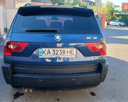 Синий БМВ Х3, объемом двигателя 3 л и пробегом 302 тыс. км за 10000 $, фото 5 на Automoto.ua
