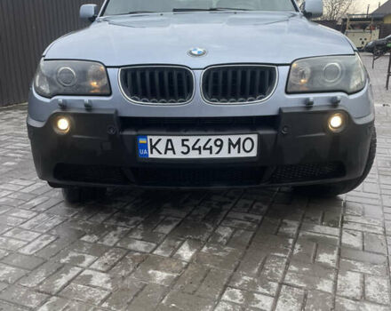 Синий БМВ Х3, объемом двигателя 3 л и пробегом 344 тыс. км за 7299 $, фото 1 на Automoto.ua