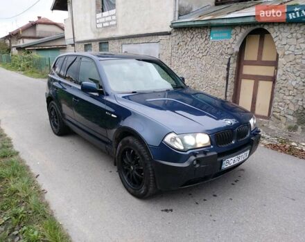Синий БМВ Х3, объемом двигателя 2.99 л и пробегом 351 тыс. км за 6550 $, фото 1 на Automoto.ua