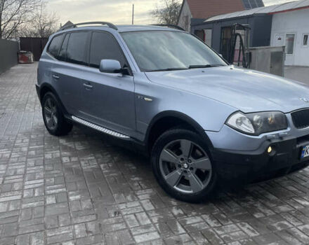 Синий БМВ Х3, объемом двигателя 3 л и пробегом 344 тыс. км за 7299 $, фото 2 на Automoto.ua