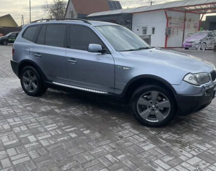 Синий БМВ Х3, объемом двигателя 3 л и пробегом 344 тыс. км за 7299 $, фото 3 на Automoto.ua
