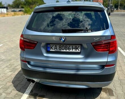 Синий БМВ Х3, объемом двигателя 3 л и пробегом 337 тыс. км за 12500 $, фото 2 на Automoto.ua