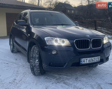 Синий БМВ Х3, объемом двигателя 3 л и пробегом 197 тыс. км за 11900 $, фото 1 на Automoto.ua