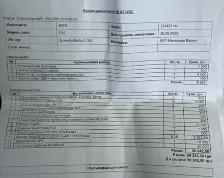 Синий БМВ Х3, объемом двигателя 2 л и пробегом 236 тыс. км за 12500 $, фото 15 на Automoto.ua