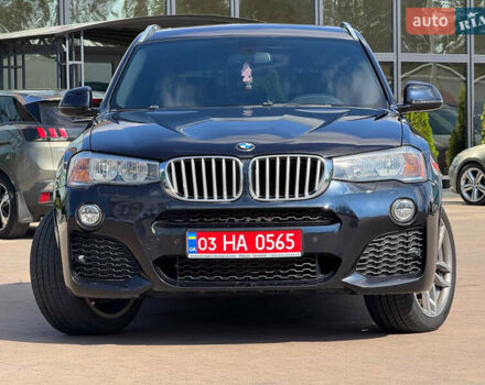 Синий БМВ Х3, объемом двигателя 2 л и пробегом 214 тыс. км за 17900 $, фото 2 на Automoto.ua