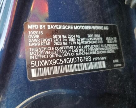 Синий БМВ Х3, объемом двигателя 2 л и пробегом 219 тыс. км за 283 $, фото 2 на Automoto.ua