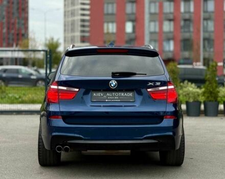 Синий БМВ Х3, объемом двигателя 3 л и пробегом 152 тыс. км за 19900 $, фото 3 на Automoto.ua