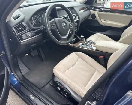 БМВ Х3 2017 в Днепре (Днепропетровске) на Automoto.ua Синий БМВ Х3, объемом двигателя 2 л и пробегом 94 тыс. км за 22500 $, фото 15 на Automoto.ua