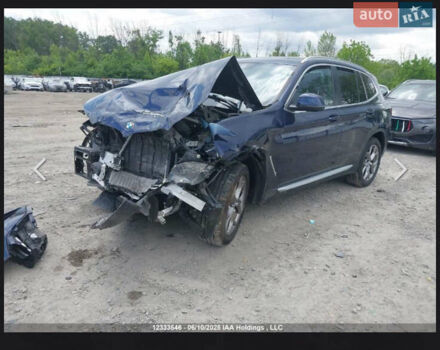 Синій БМВ Х3, об'ємом двигуна 2 л та пробігом 72 тис. км за 14700 $, фото 1 на Automoto.ua
