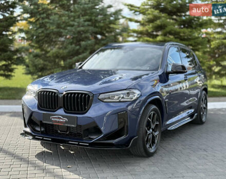 Синій БМВ Х3, об'ємом двигуна 2 л та пробігом 77 тис. км за 39000 $, фото 1 на Automoto.ua