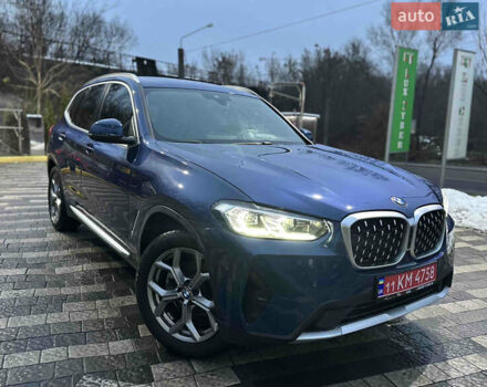 Синій БМВ Х3, об'ємом двигуна 2 л та пробігом 52 тис. км за 33900 $, фото 1 на Automoto.ua