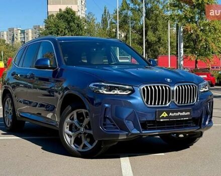 Синій БМВ Х3, об'ємом двигуна 2 л та пробігом 10 тис. км за 39500 $, фото 1 на Automoto.ua