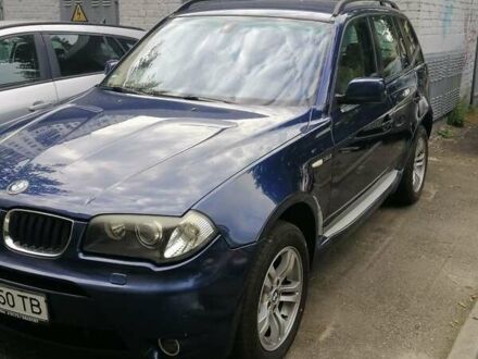 Синий БМВ Х3, объемом двигателя 3 л и пробегом 250 тыс. км за 10800 $, фото 1 на Automoto.ua