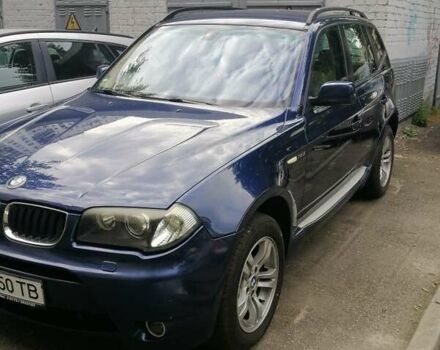Синий БМВ Х3, объемом двигателя 3 л и пробегом 250 тыс. км за 10800 $, фото 1 на Automoto.ua