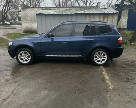 Синий БМВ Х3, объемом двигателя 2.5 л и пробегом 203 тыс. км за 7800 $, фото 1 на Automoto.ua