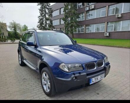 Синий БМВ Х3, объемом двигателя 3 л и пробегом 380 тыс. км за 5300 $, фото 1 на Automoto.ua