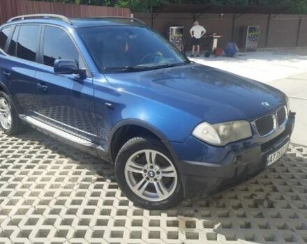 Синий БМВ Х3, объемом двигателя 3 л и пробегом 285 тыс. км за 7600 $, фото 1 на Automoto.ua