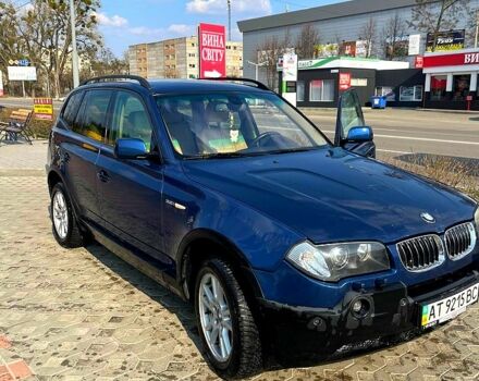 Синий БМВ Х3, объемом двигателя 3 л и пробегом 180 тыс. км за 7200 $, фото 1 на Automoto.ua