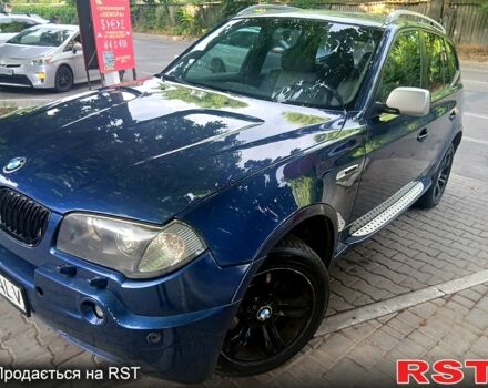 Синий БМВ Х3, объемом двигателя 3 л и пробегом 278 тыс. км за 4999 $, фото 1 на Automoto.ua