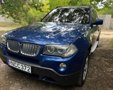 Синий БМВ Х3, объемом двигателя 3 л и пробегом 300 тыс. км за 6066 $, фото 1 на Automoto.ua