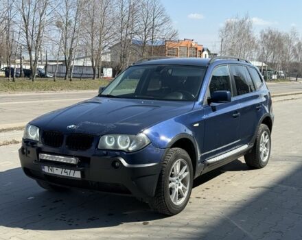 Синий БМВ Х3, объемом двигателя 2 л и пробегом 300 тыс. км за 3750 $, фото 1 на Automoto.ua