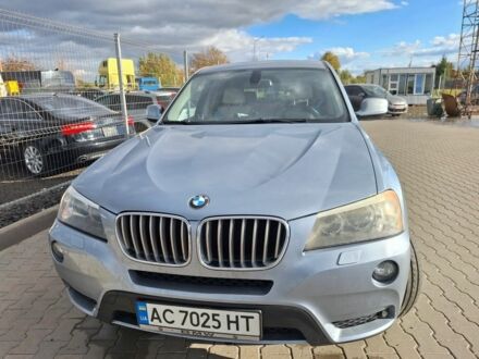 Синий БМВ Х3, объемом двигателя 3 л и пробегом 236 тыс. км за 12000 $, фото 1 на Automoto.ua